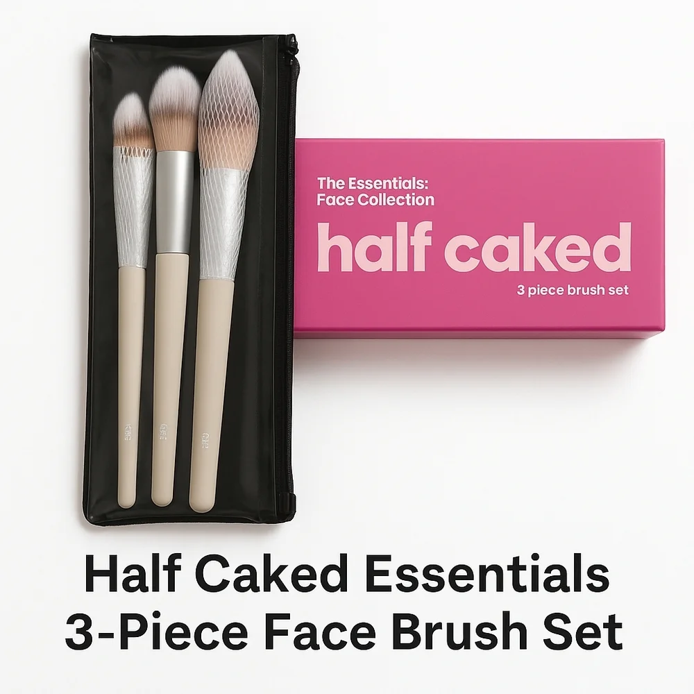 Half Caked Face Brush‎ Set in Pink